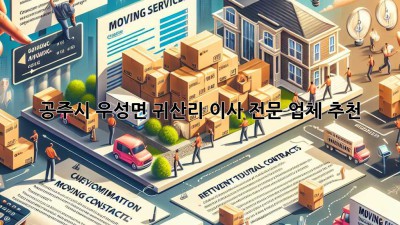 공주시 우성면 귀산리 이사 전문 업체 추천